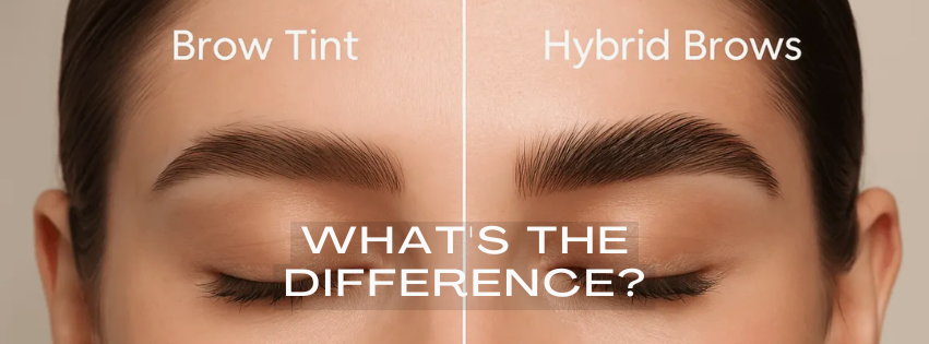 Hybrid Brow Stains vs Brow Tinting