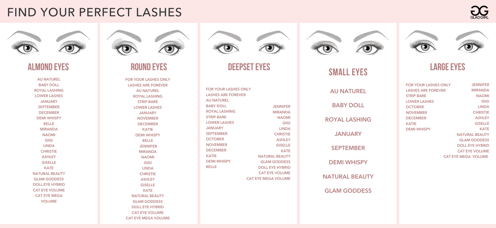Find Your Perfect GladGirl DIY Lashes