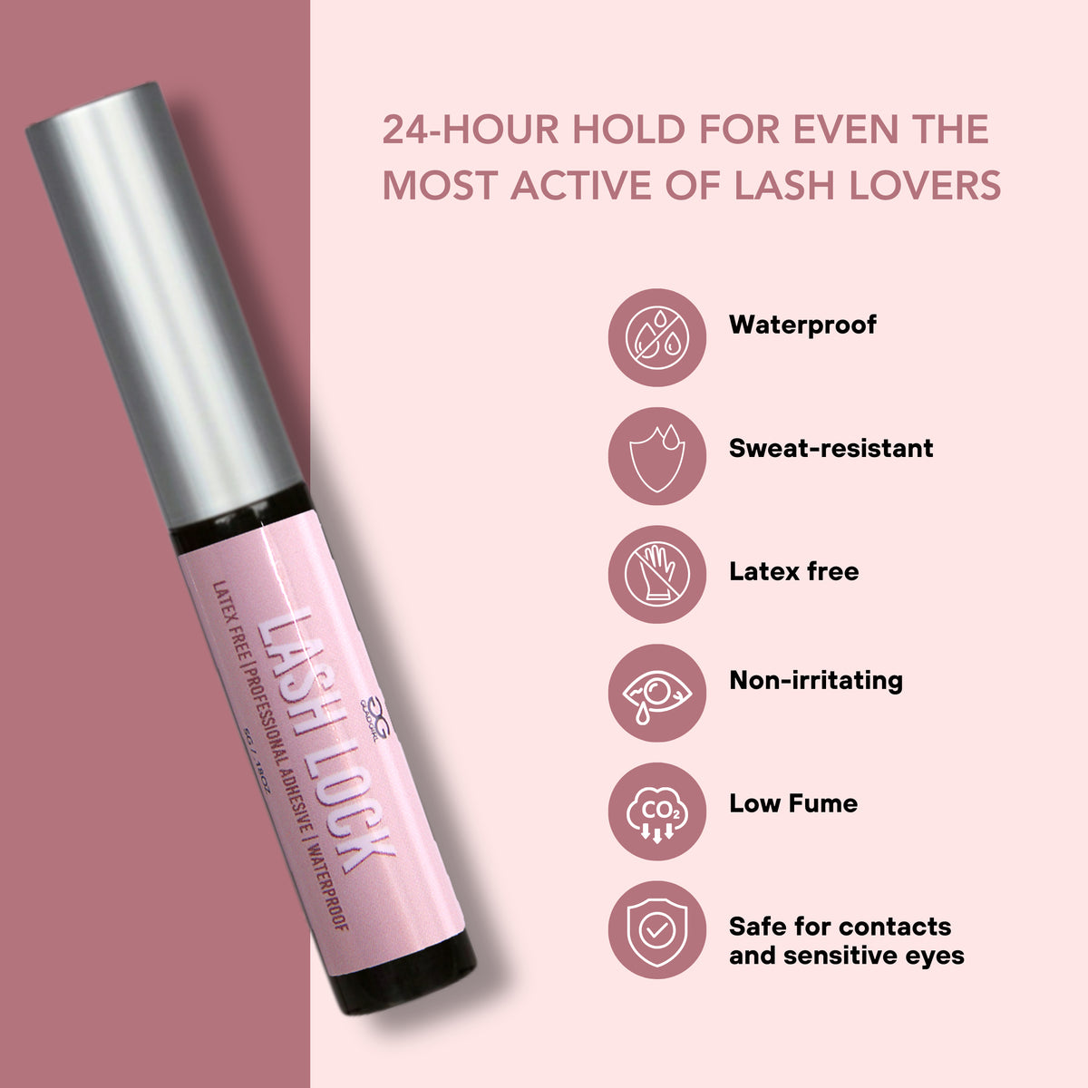 24 Hour Hold for even the most active lash lover