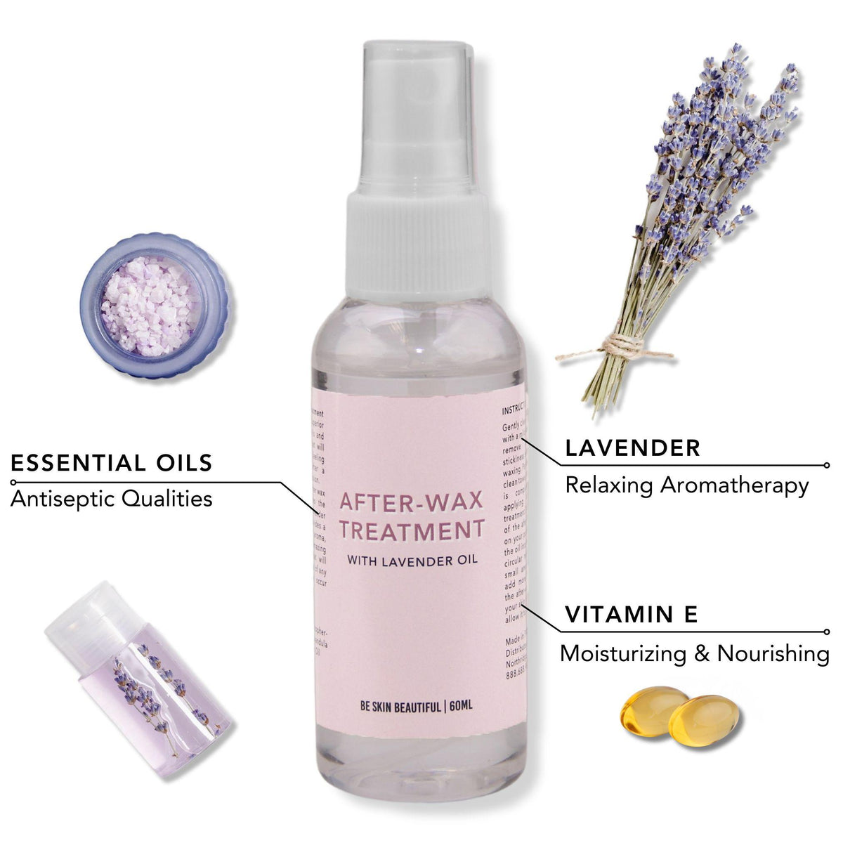GladGirl After Wax Skin Care Treatment Ingredients