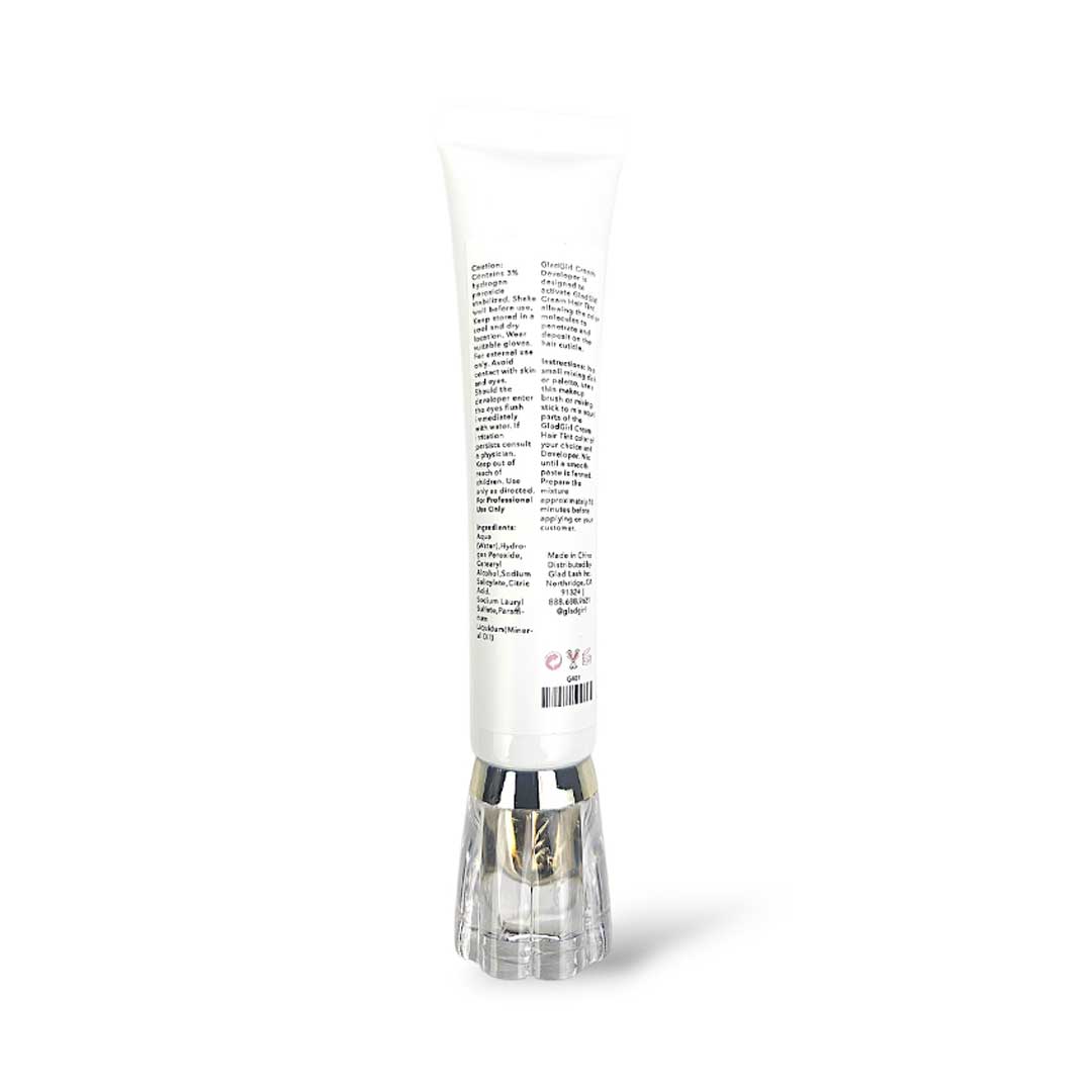 GladGirl 3% Oxidant for Lash Tinting Back Label