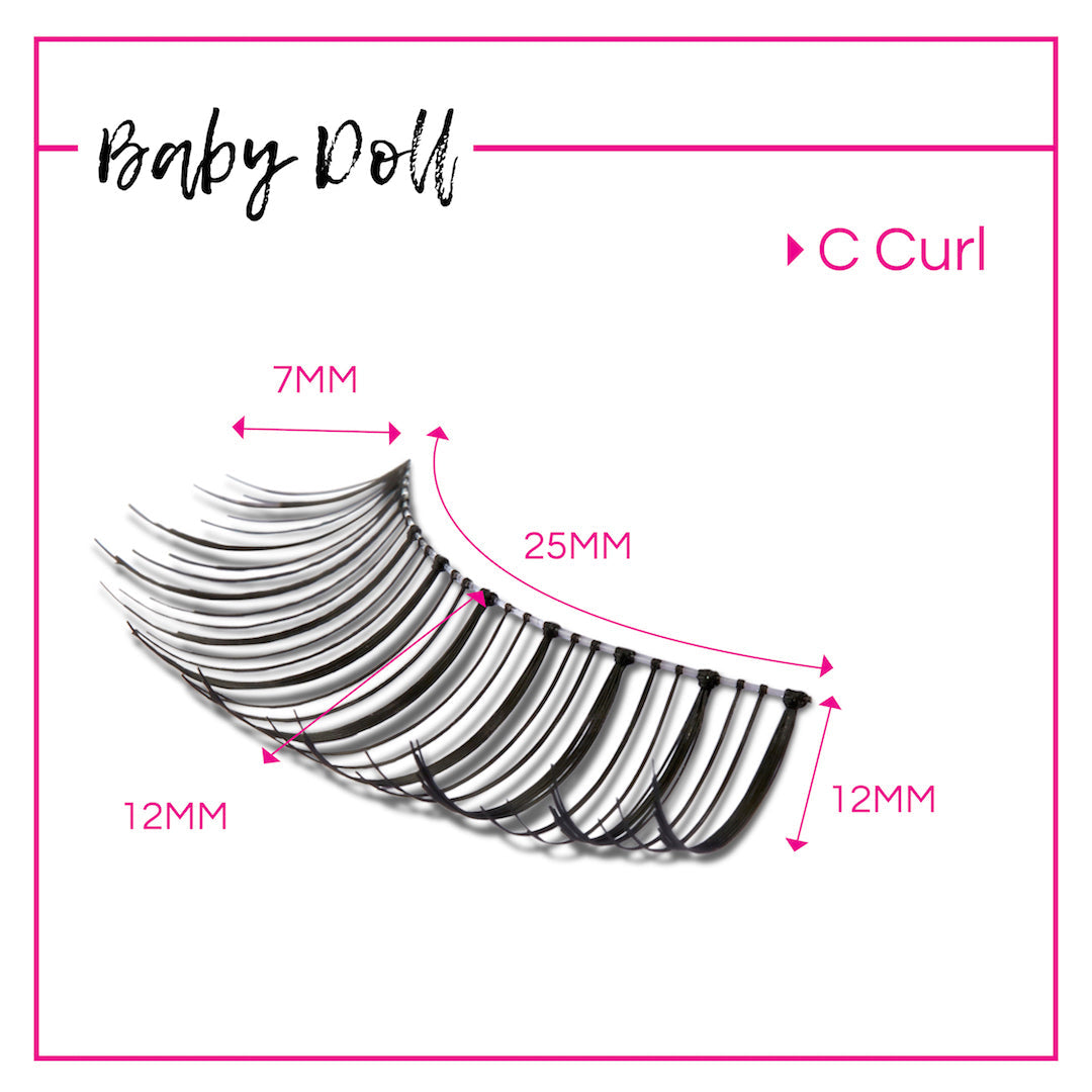 GladGirl False Lashes Bundle - Baby Doll