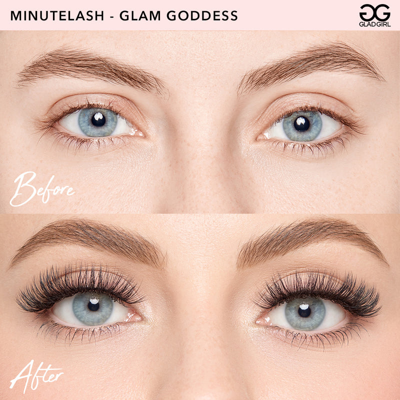 Fake hybrid lashes in 4 sections