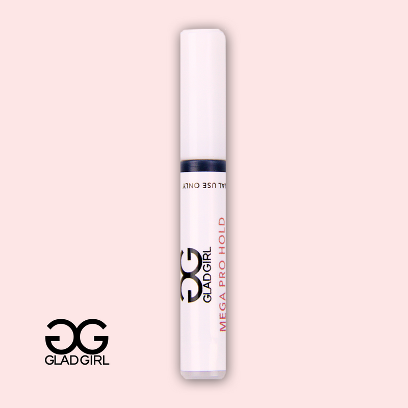 GladGirl Mega Pro Hold Low-Fume Lash Glue – 3–5s Dry, 3-Week Retention – 2ml