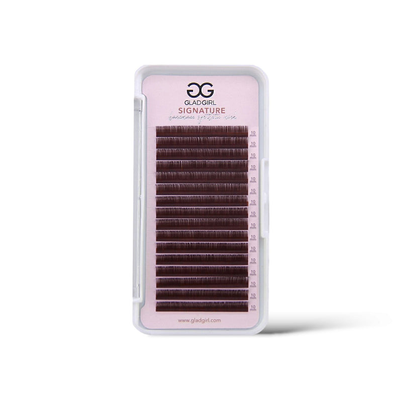 Signature Mink Medium Brown Lashes - CC Curl