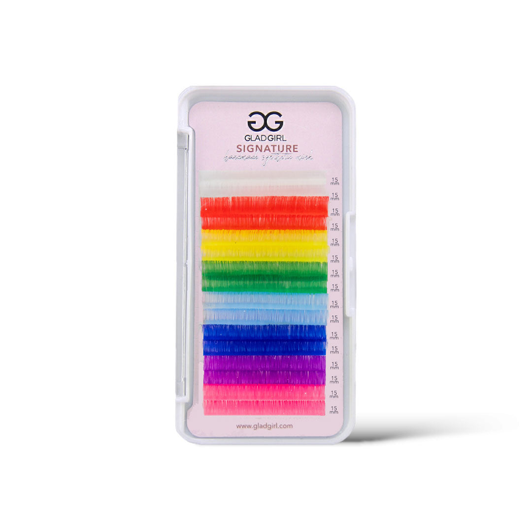 Signature Mink Mixed Length Techno-Color Lashes - D Curl
