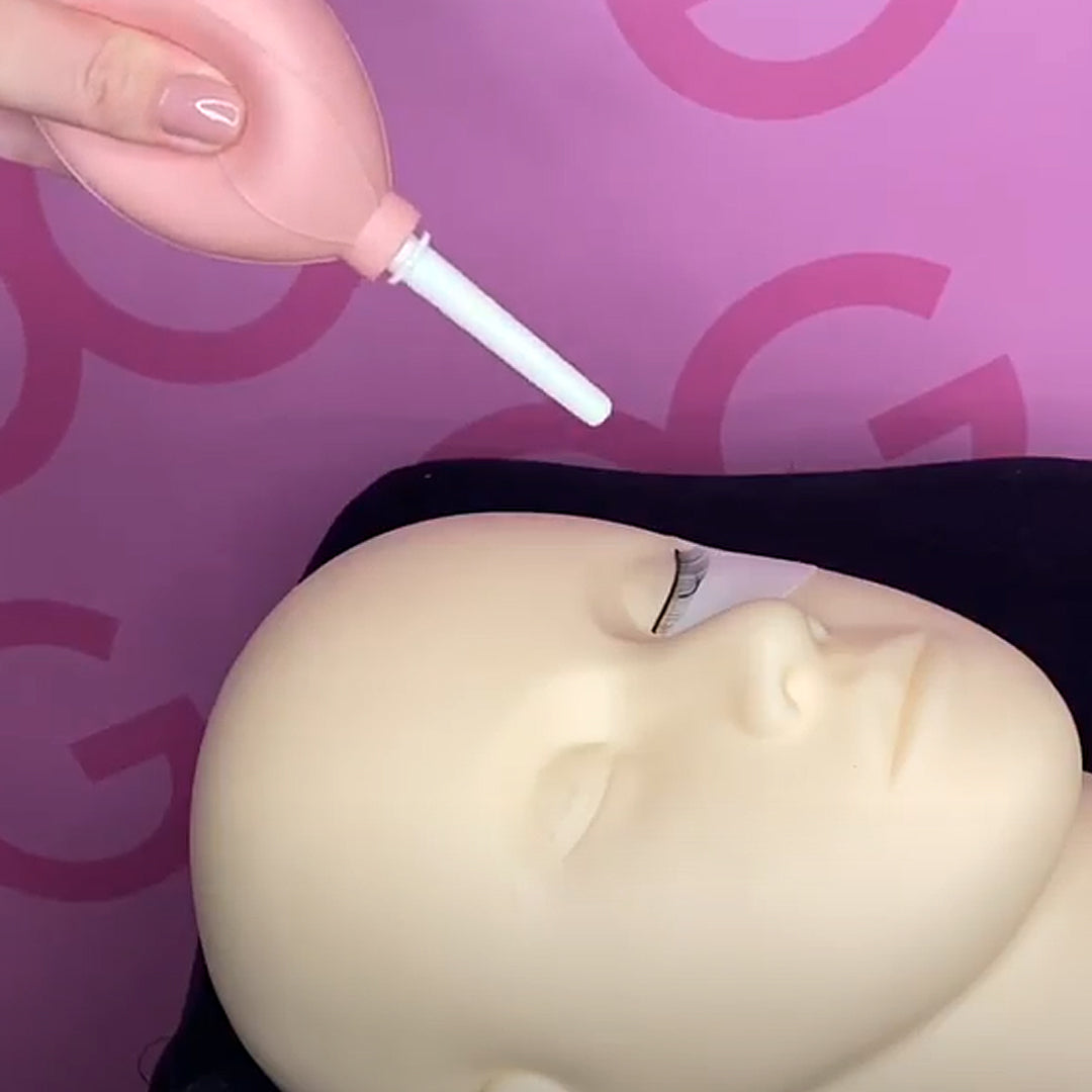 Pink Eyelash Extensions Adhesive Air Blower for Professional Lash Application
