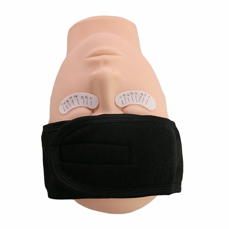 Velcro Hair Wrap for Lash Artists – Black