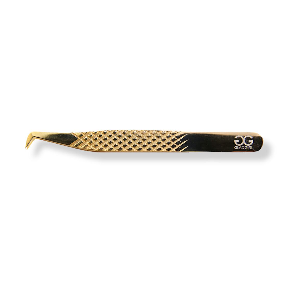 GladGirl Titanium Grip Tweezers- 4.33" Doe Foot | 0.55 oz
