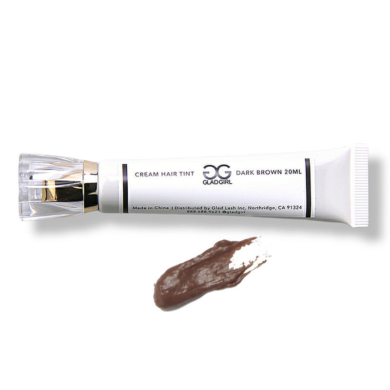 GladGirl Lash and Brow Cream Hair Tint – Dark Brown