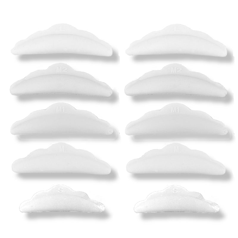 LashLift™ Silicone Eyelash Perming Curler Set - 5 Sizes – Clear