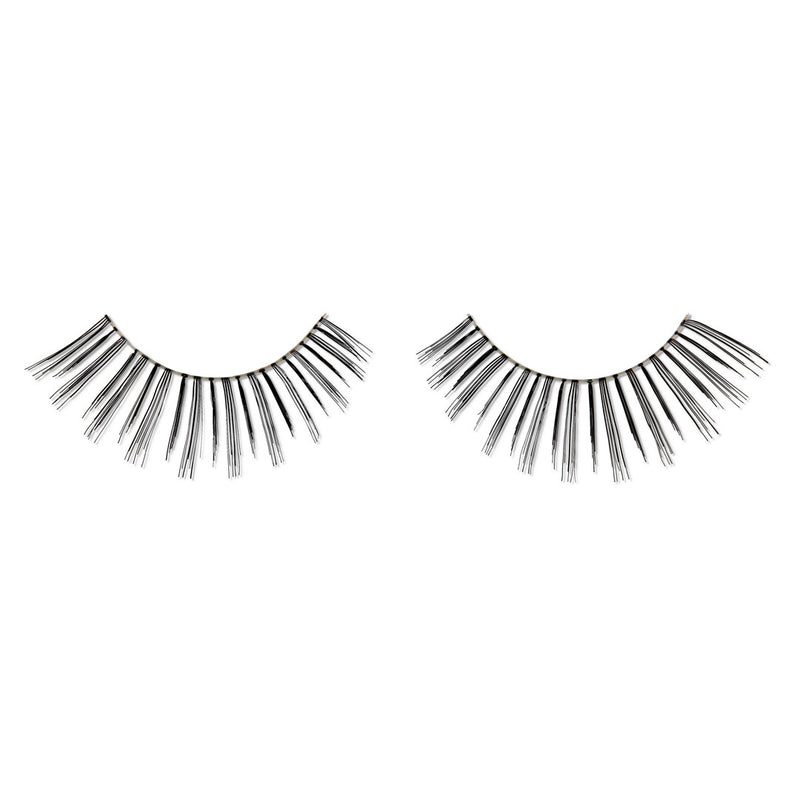 Spikey mini lashes are clustered on a clear band. The inner lashes sit at 10mm (J Curl)