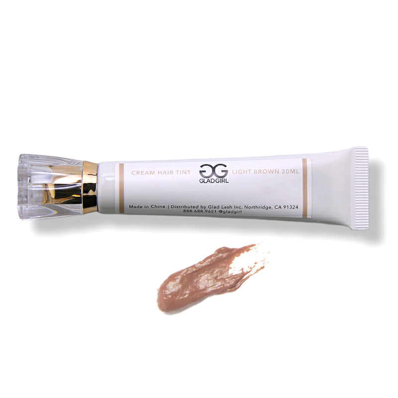 GladGirl Lash and Brow Cream Hair Tint – Light Brown