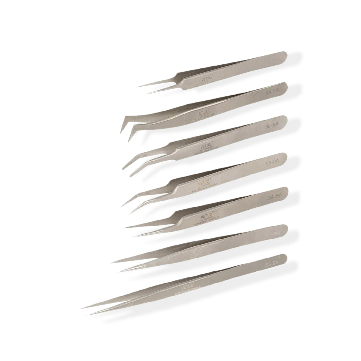 Vetus Eyelash Extension Tweezer Collection for Classic Lashes