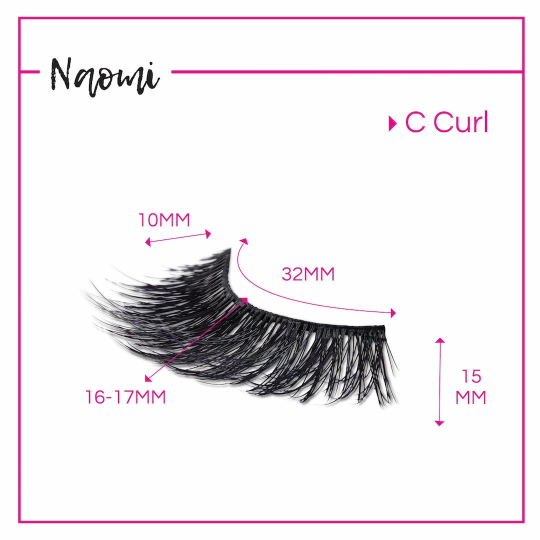 GladGirl False Lashes Bundle - Naomi