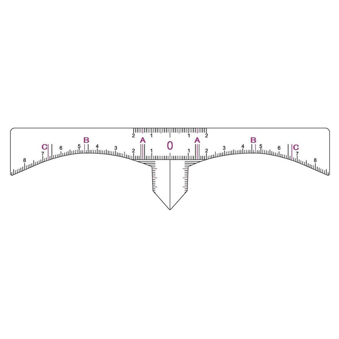 Eyebrow Shaping Sticker Ruler - 50 per Quantity