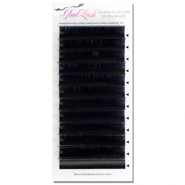 Signature Ellipse Flat Lash Extra Black Premium Sable
